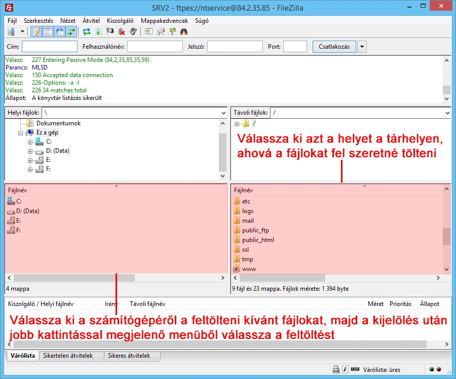 FileZilla tanúsítvány